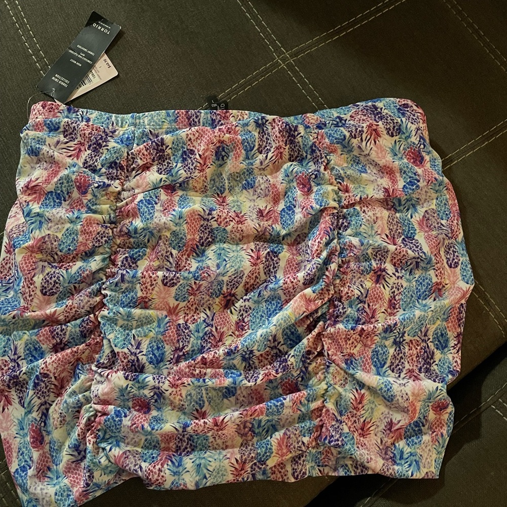 Torrid pineapple swim skirt brand new with tags!